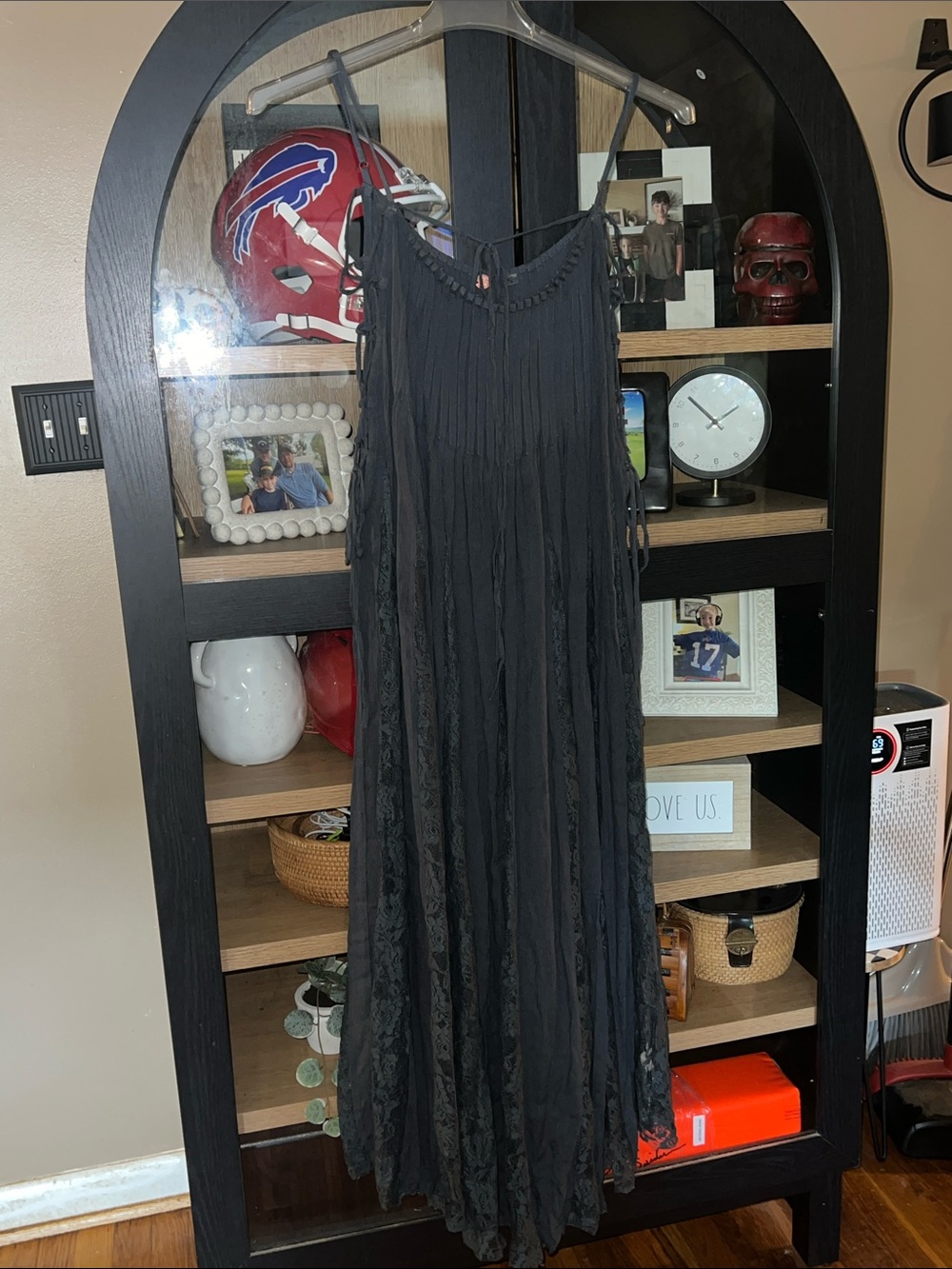 Free People Elegant Black Women's Sleeveless Maxi Dress EUC M